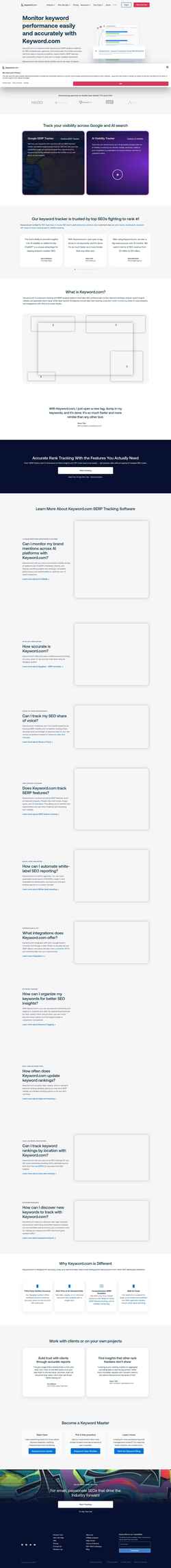 Skjermdump keyword.com