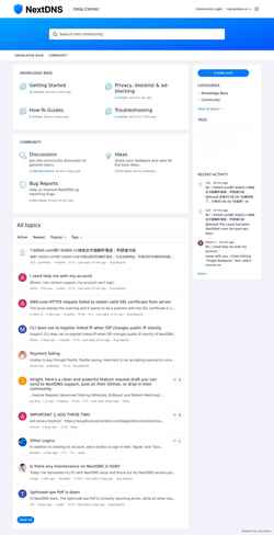 Screenshot help.nextdns.io
