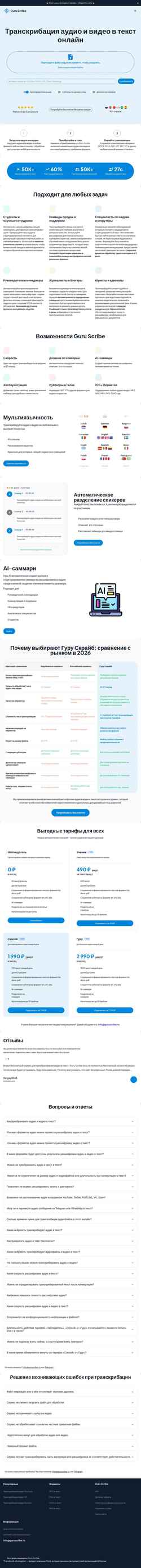 Captura de pantalla guruscribe.ru