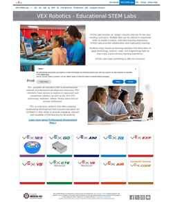 Captura de pantalla education.vex.com