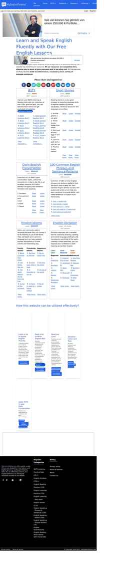 Captură de ecran myenglishtutorial.com