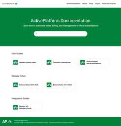Ekraanipilt docs.activeplatform.com