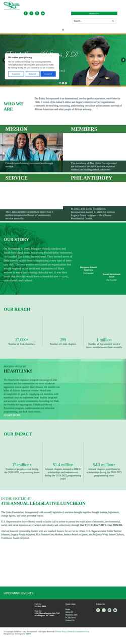 Screenshot linksinc.org