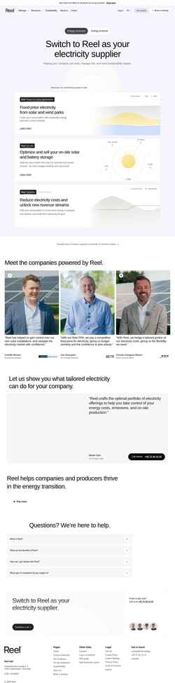 Schermata reel.energy