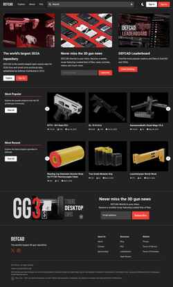 Снимак екрана defcad.com