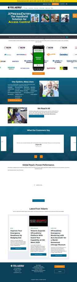Screenshot telaeris.com