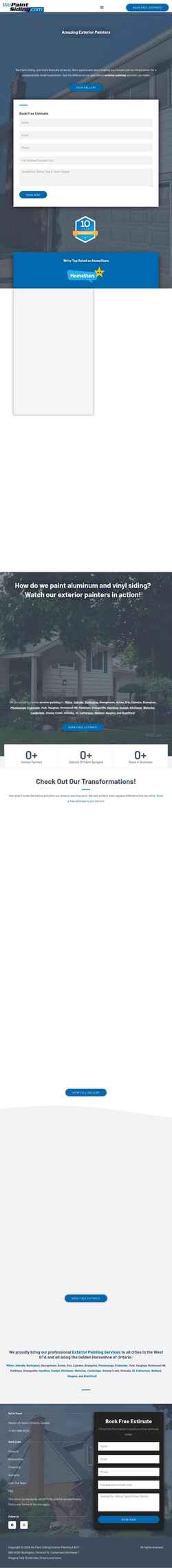 Screenshot wepaintsiding.com
