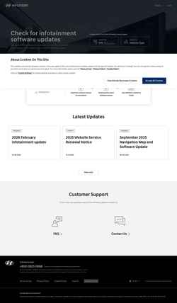 Képernyőkép update.hyundai.com