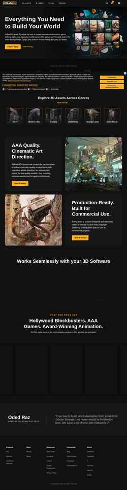 Képernyőkép kitbash3d.com