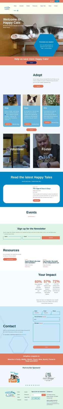 Снимак екрана happycatshaven.org