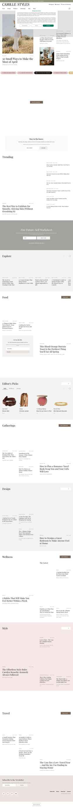 Captura de pantalla camillestyles.com