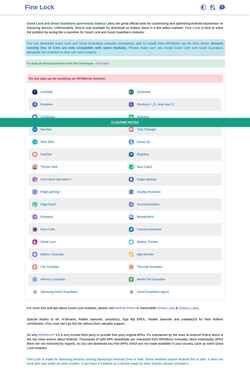 Ekraanipilt finelock.app