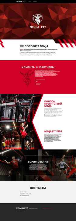 Screenshot ninjafit.ru