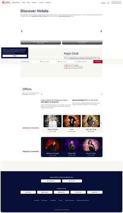 Στιγμιότυπο οθόνης kayahotels.com