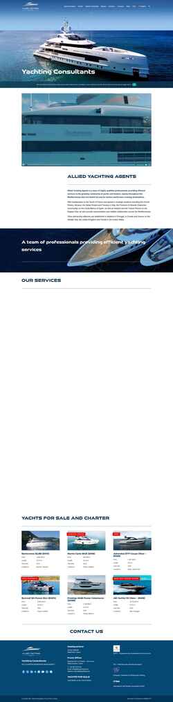 Screenshot alliedyachting.com