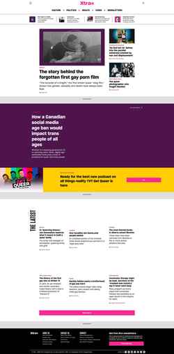 Снимак екрана xtramagazine.com