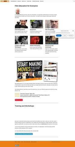 Screenshot learnaboutfilm.com