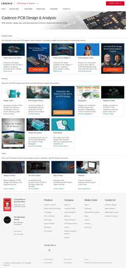 Στιγμιότυπο οθόνης resources.pcb.cadence.com