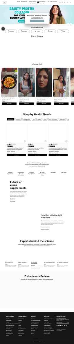 Снимак екрана wellbeingnutrition.com