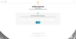 Captura de pantalla verify.e-gov.am