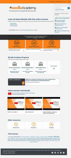 Снимак екрана moodle.academy