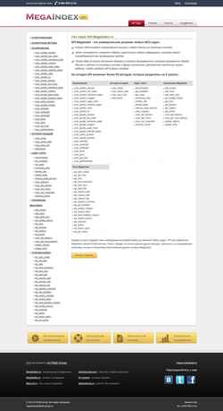 Skjermdump api.megaindex.ru