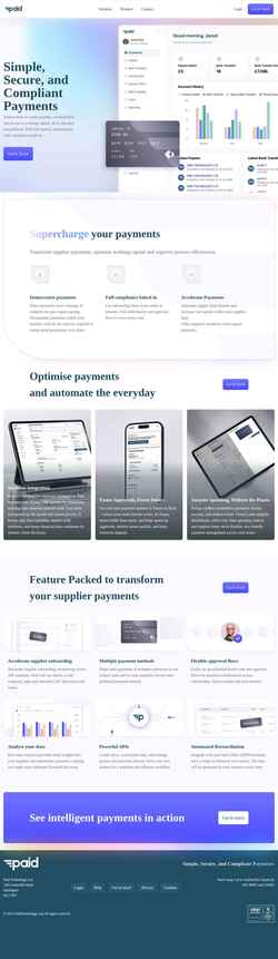 Schermata paid.co.uk