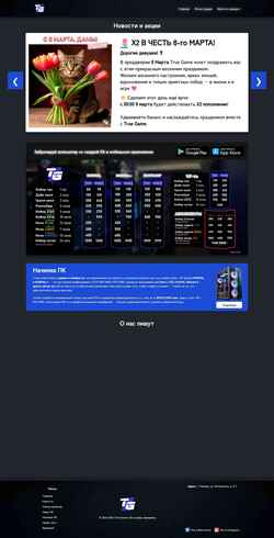 Captura de pantalla truegame-club.ru