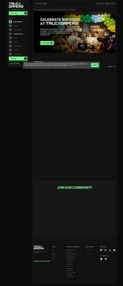 Snímka obrazovky truegamers.world