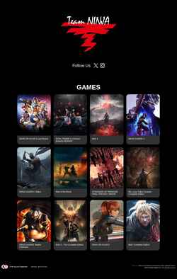 Captura de pantalla teamninja-studio.com