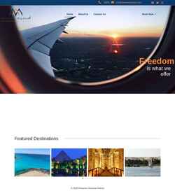 Captura de pantalla almasriaairlines.com