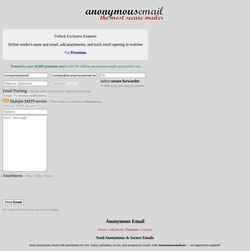 Zrzut ekranu anonymousemail.me