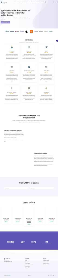 Screenshot hydradongle.com