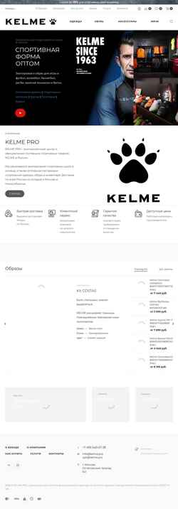 Zrzut ekranu kelme.pro