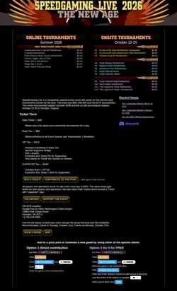 Screenshot sglive.speedgaming.org