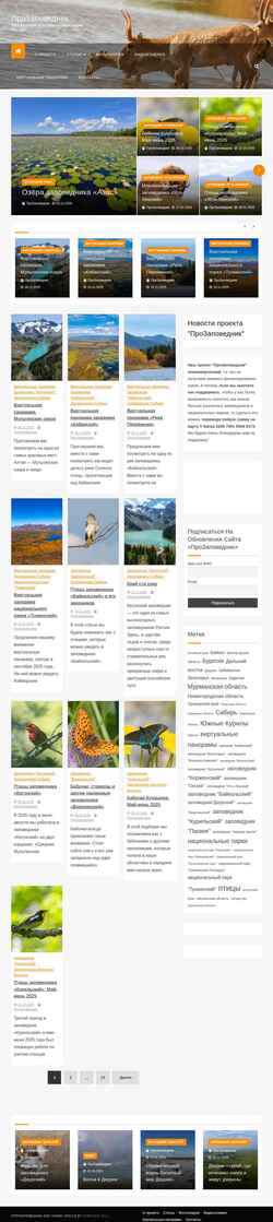 Screenshot prozapovednik.ru