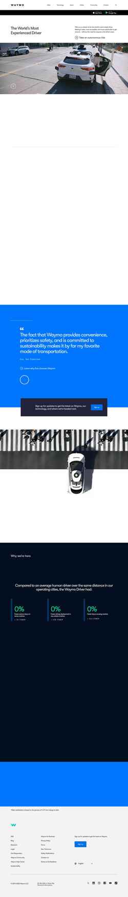 Captura de pantalla waymo.com