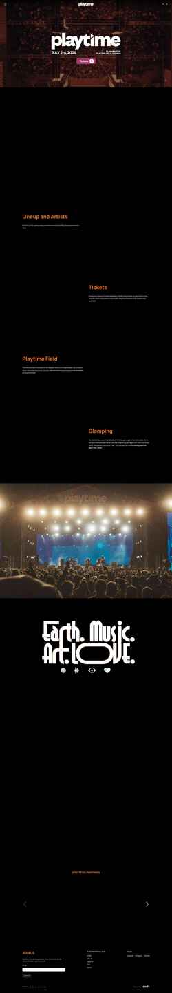 スクリーンショット playtimefestival.com