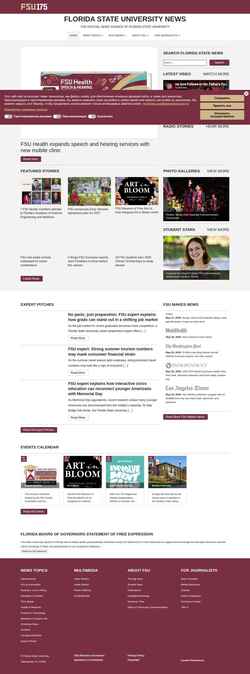 Captura de pantalla news.fsu.edu