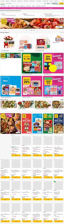 スクリーンショット groceries.morrisons.com