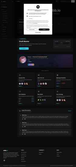 Snímek obrazovky mlbb.io