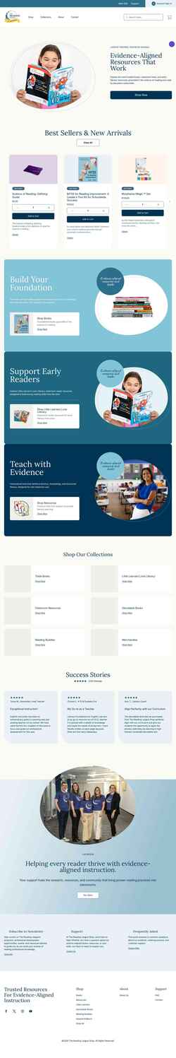 Schermata shop.thereadingleague.org