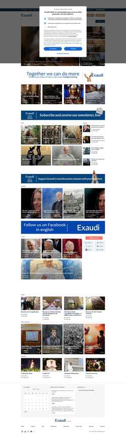 Snímek obrazovky exaudi.org