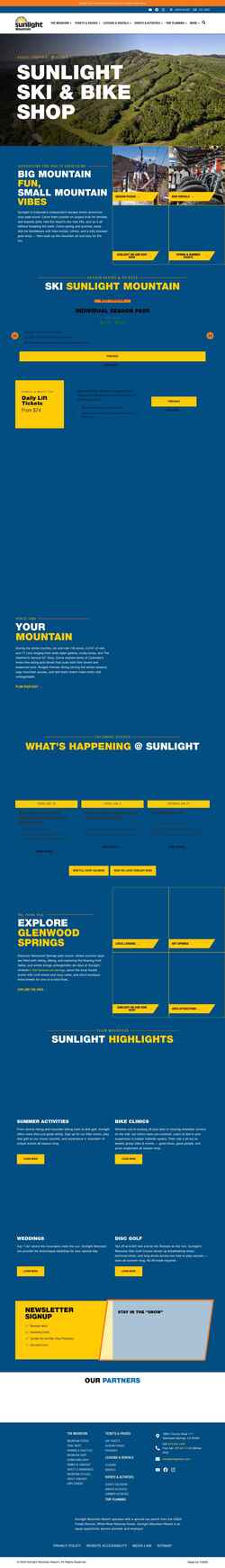 Screenshot sunlightmtn.com