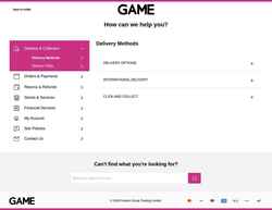 截屏 help.game.co.uk