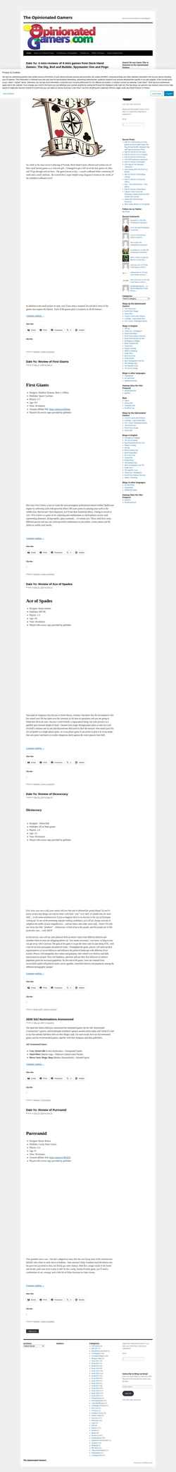 Снимак екрана opinionatedgamers.com