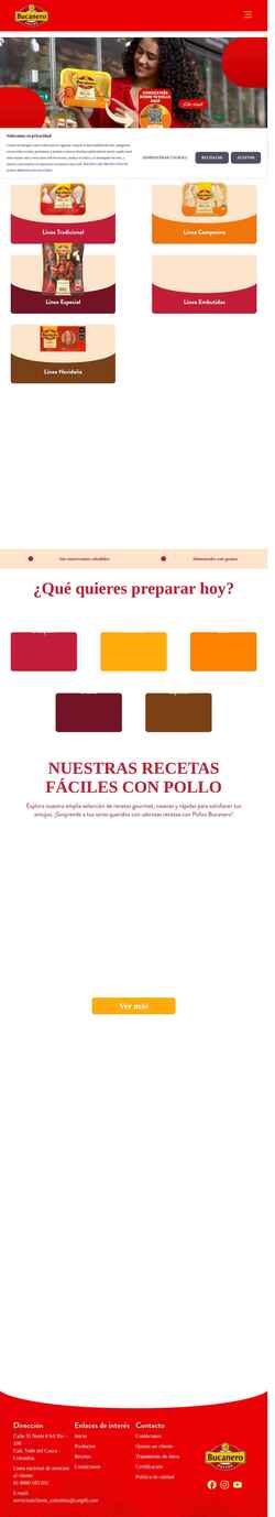 Screenshot pollosbucanero.com