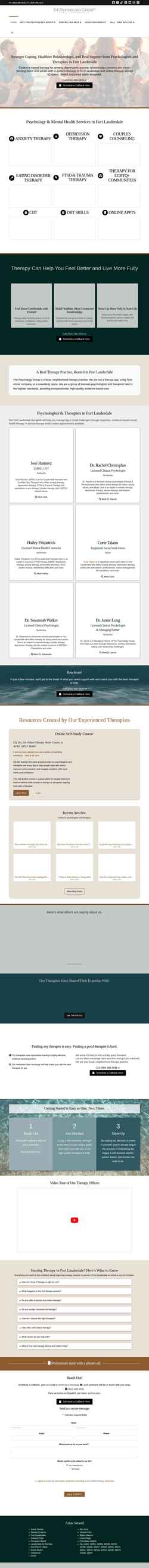 Screenshot thepsychologygroup.com