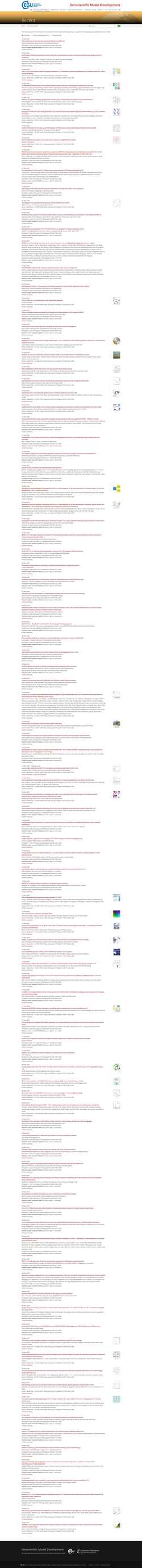 Screenshot gmd.copernicus.org