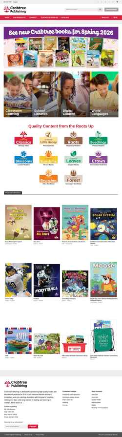Schermata crabtreebooks.com